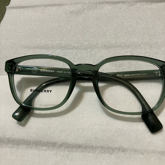 Burberry Edison BE2344 classic full rim eyeglasses clear frames Green - Picture 1 of 8